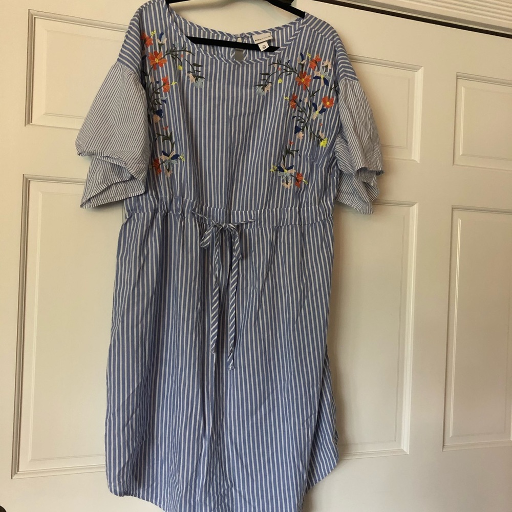 Ava & Viv pinstriped dress